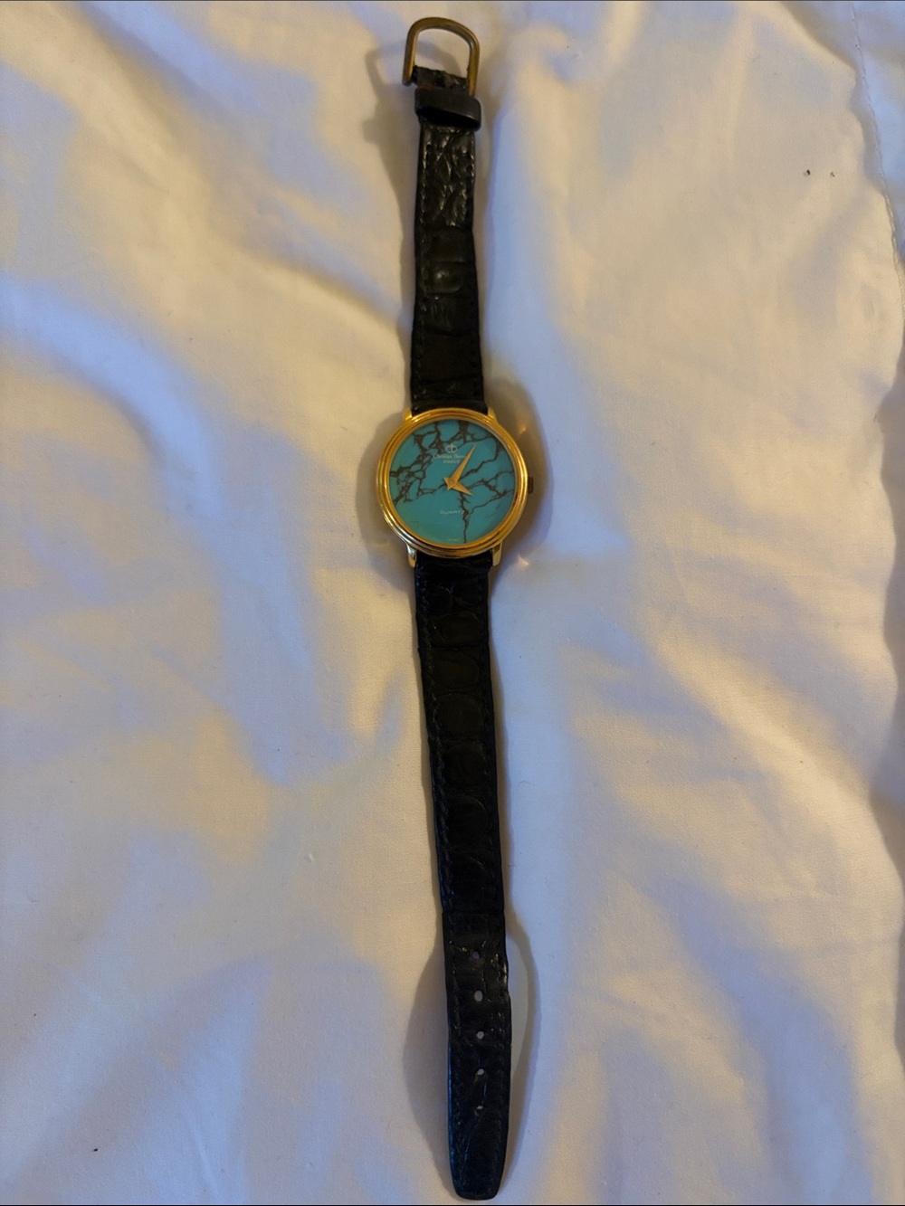 CHRISTIAN BERNARD Paris Vintage Turquoise Dial Quartz Watch Ref. 2412